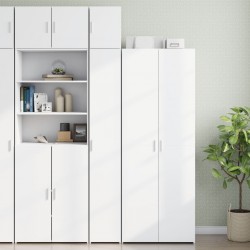Sonata H Тесен шкаф за съхранение, бял, 30x42,5x225 см, инженерно дърво - Corpuri, vitrine, biblioteci modulare
