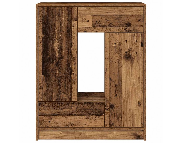 Sonata H Бюфет с чекмеджета и вратички, старо дърво, 73x31x90 см