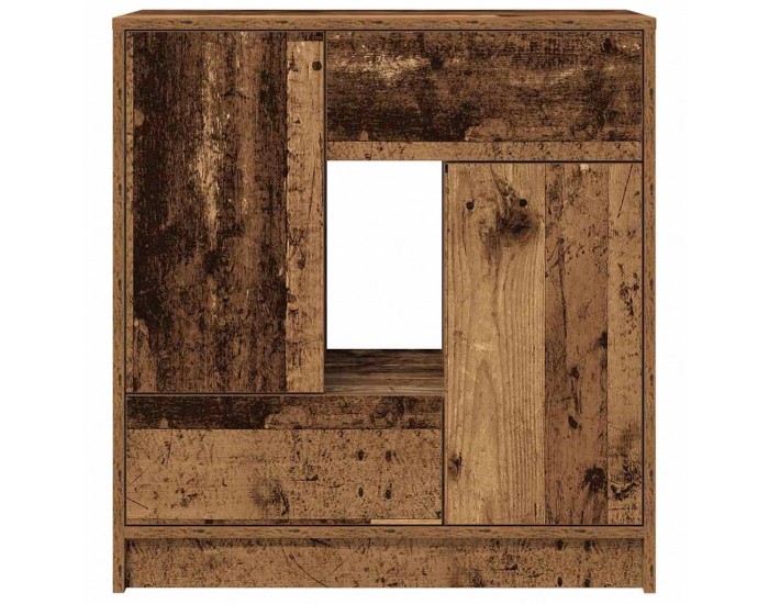 Sonata H Бюфет с чекмеджета и вратички, старо дърво, 70,5x34x74,5 см