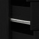 Sonata H Сайдборд с 6 чекмеджета черен дъб 50x34x96 см инженерно дърво