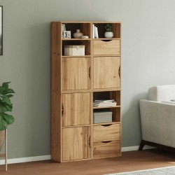 Sonata H Странични шкафове 4 бр. ODDA 40x24x79 cm борово дърво масив - Corpuri, vitrine, biblioteci modulare