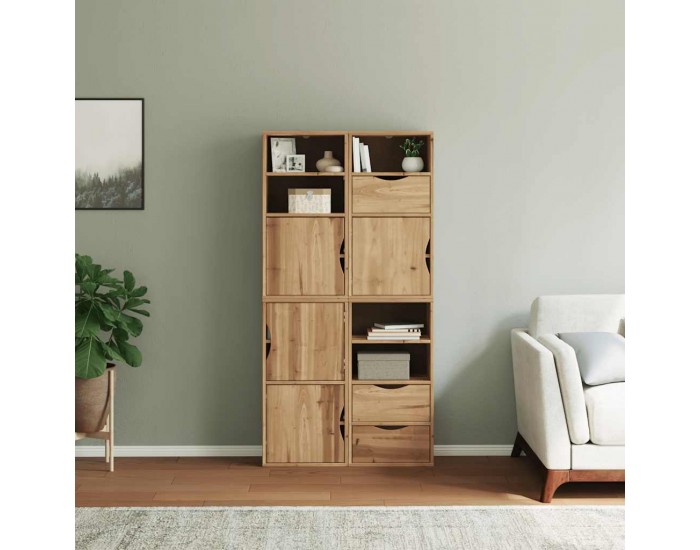 Sonata H Странични шкафове 4 бр. ODDA 40x24x79 cm борово дърво масив