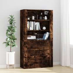 Sonata H Висок шкаф, опушен дъб, инженерно дърво - Corpuri, vitrine, biblioteci modulare