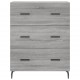 Sonata Dulap înalt, gri sonoma, 69,5x34x180 cm, lemn compozit