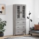 Sonata Dulap înalt, gri sonoma, 69,5x34x180 cm, lemn compozit
