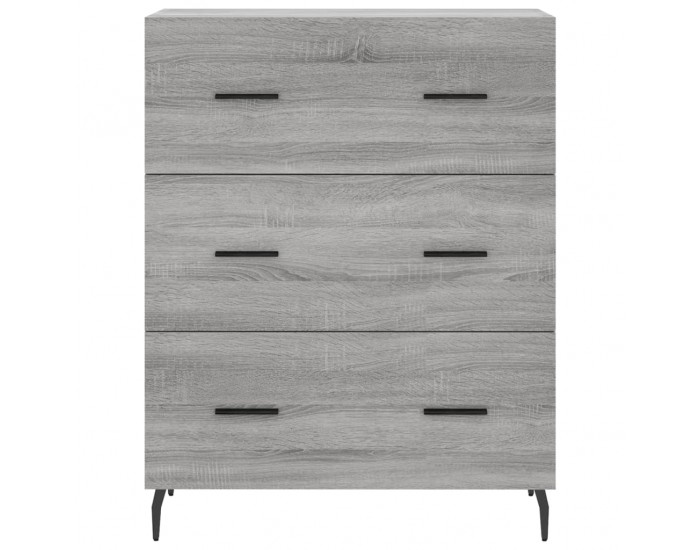 Sonata Dulap înalt, gri sonoma, 69,5x34x180 cm, lemn compozit