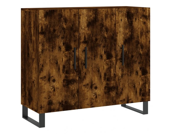 Sonata H Сайдборд, опушен дъб, 90x34x80 см, инженерно дърво