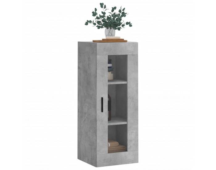Sonata H Стенен шкаф бетонно сив 34,5x34x90 см
