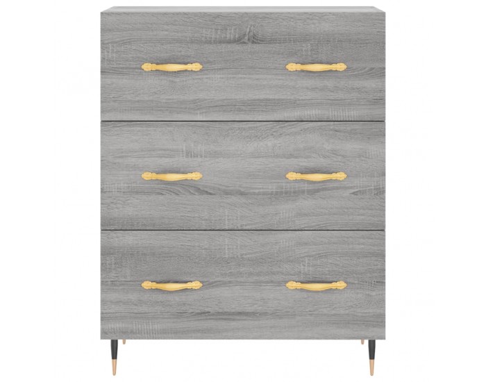 Sonata Dulap înalt, gri sonoma, 69,5x34x180 cm, lemn compozit