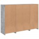 Sonata H Сайдборди с LED осветление, 3 бр, бетонно сив, инженерно дърво