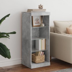 Sonata H Сайдборд с LED светлини, бетонно сив, 41x37x100 см - Corpuri, vitrine, biblioteci modulare