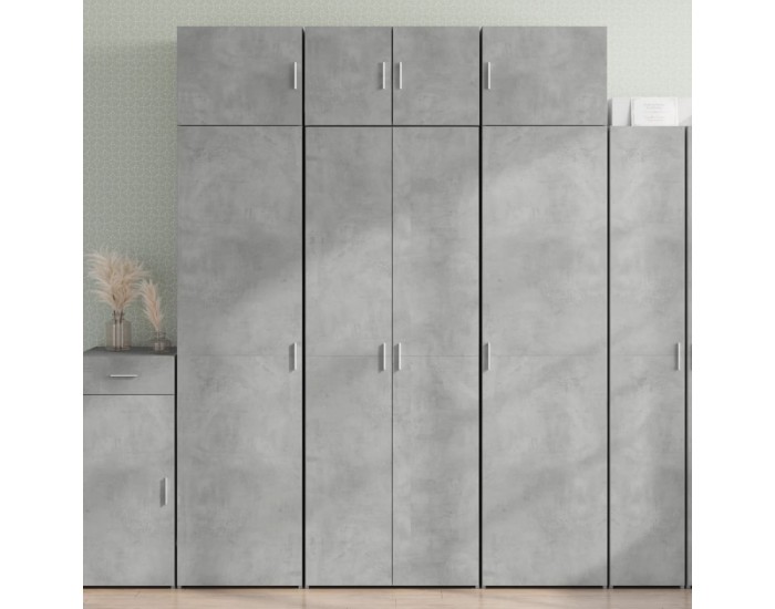 Sonata H Висок шкаф, бетонно сив, 70x42,5x185 см, инженерно дърво
