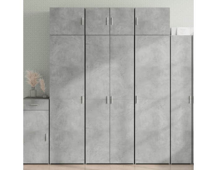 Sonata H Шкаф за съхранение бетонно сив 70x42,5x225 см инженерно дърво
