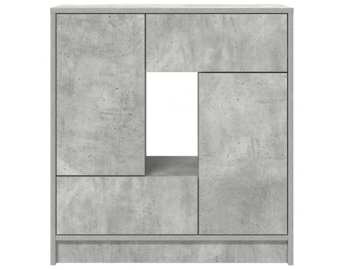 Sonata H Бюфет с чекмеджета и вратички, бетонно сив, 70,5x34x74,5 см