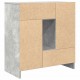 Sonata H Бюфет с чекмеджета и вратички, бетонно сив, 70,5x34x74,5 см