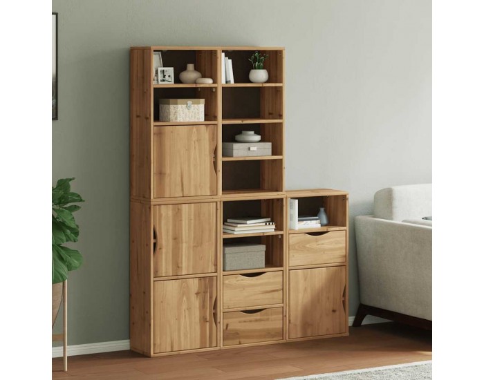 Sonata H Странични шкафове 5 бр. ODDA 40x24x79 cm борово дърво масив