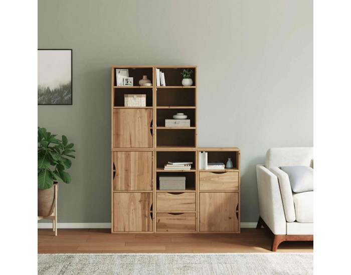 Sonata H Странични шкафове 5 бр. ODDA 40x24x79 cm борово дърво масив