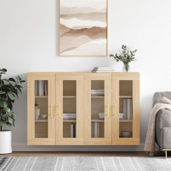 Sonata H Стенни шкафове, 2 бр, дъб сонома, инженерно дърво - Corpuri, vitrine, biblioteci modulare
