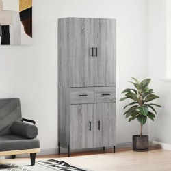 Sonata H Висок шкаф, сив сонома, 69,5x34x180 см, инженерно дърво - Corpuri, vitrine, biblioteci modulare