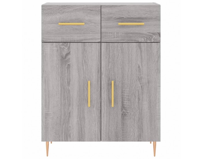 Sonata Dulap înalt, gri sonoma, 69,5x34x180 cm, lemn compozit