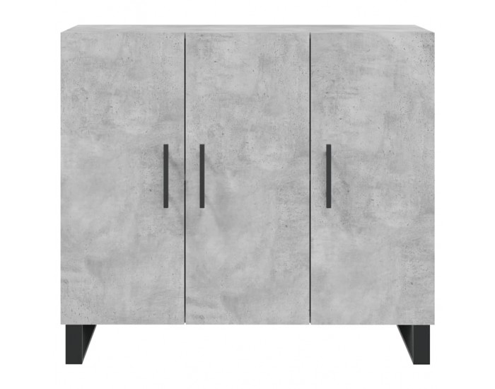 Sonata H Сайдборд, бетонно сив, 90x34x80 см, инженерно дърво