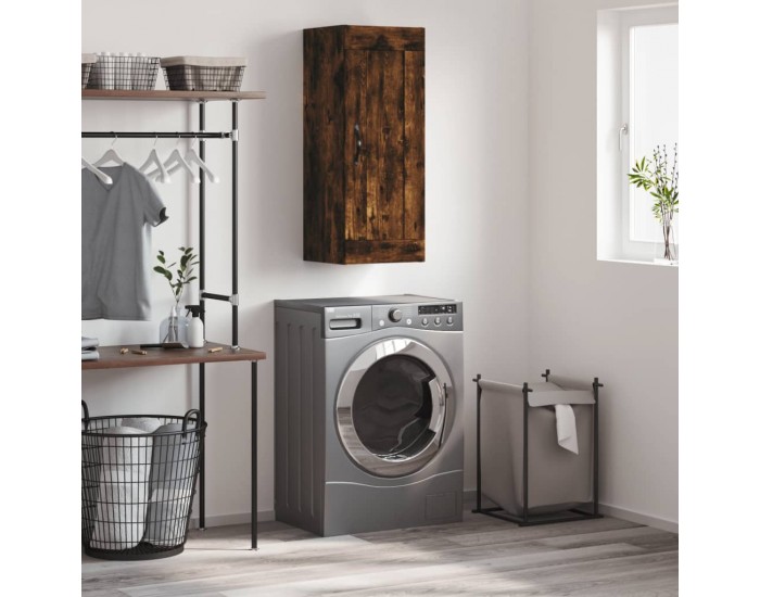 Sonata H Стенен шкаф опушен дъб 34,5x34x90 см инженерно дърво