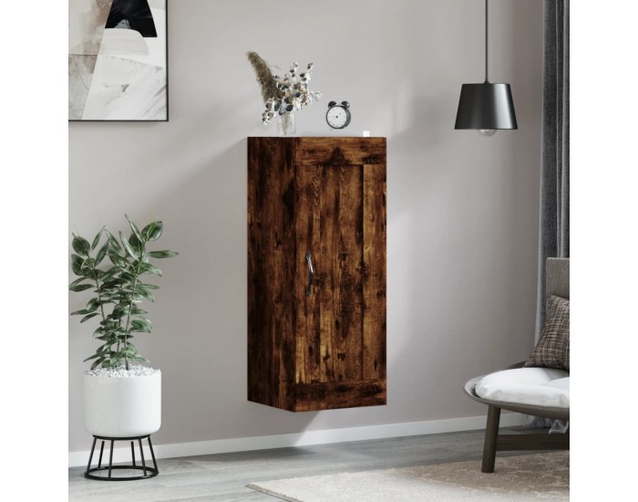 Sonata H Стенен шкаф опушен дъб 34,5x34x90 см инженерно дърво