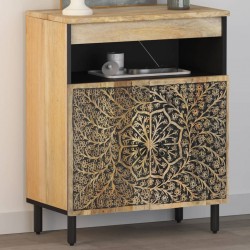 Sonata H Страничен шкаф 60x33x75 см манго масивно дърво - Corpuri, vitrine, biblioteci modulare