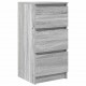 Sonata H Бюфет сив сонома 37,5x35x76 см инженерно дърво