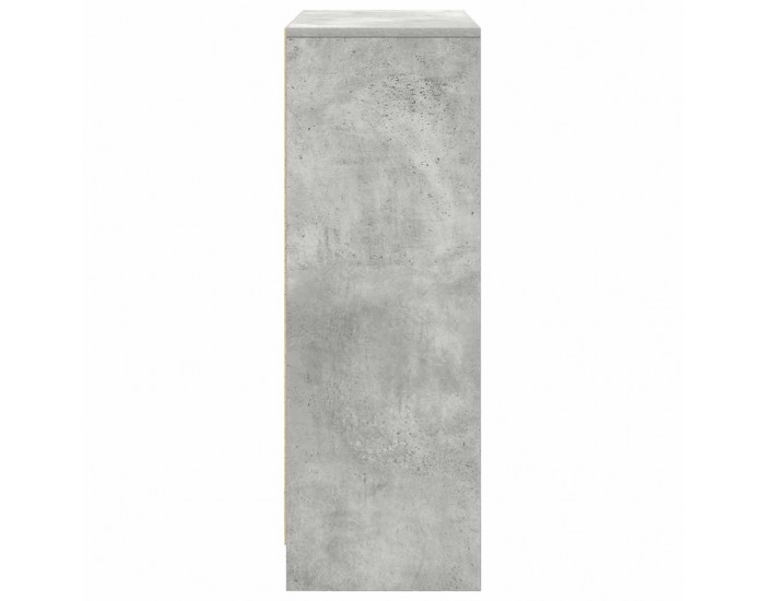 Sonata H Бюфет с чекмеджета и вратички, бетонно сив, 73x31x90 см