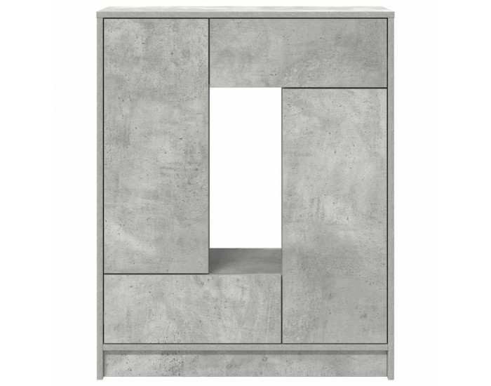 Sonata H Бюфет с чекмеджета и вратички, бетонно сив, 73x31x90 см