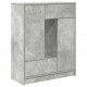 Sonata H Бюфет с чекмеджета и вратички, бетонно сив, 73x31x90 см