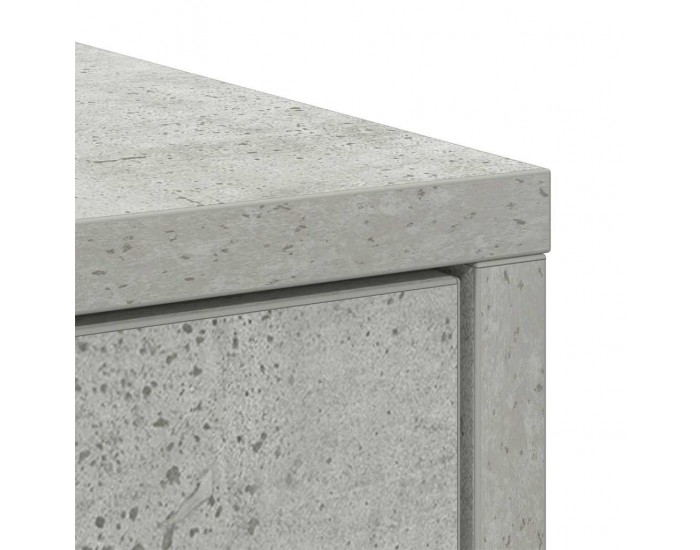 Sonata H Бюфет с чекмеджета и вратички, бетонно сив, 73x31x90 см