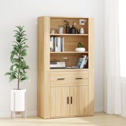 Sonata H Висок шкаф, сонома дъб, инженерно дърво - Corpuri, vitrine, biblioteci modulare