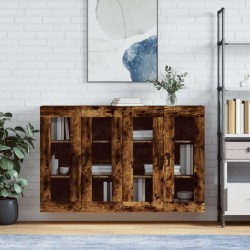 Sonata H Стенни шкафове, 2 бр, опушен дъб, инженерно дърво - Corpuri, vitrine, biblioteci modulare