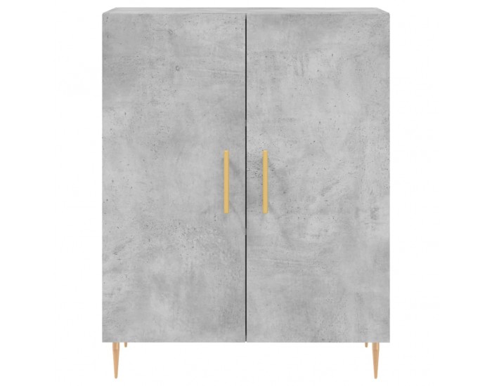 Sonata H Висок шкаф, бетонно сив, 69,5x34x180 см, инженерно дърво