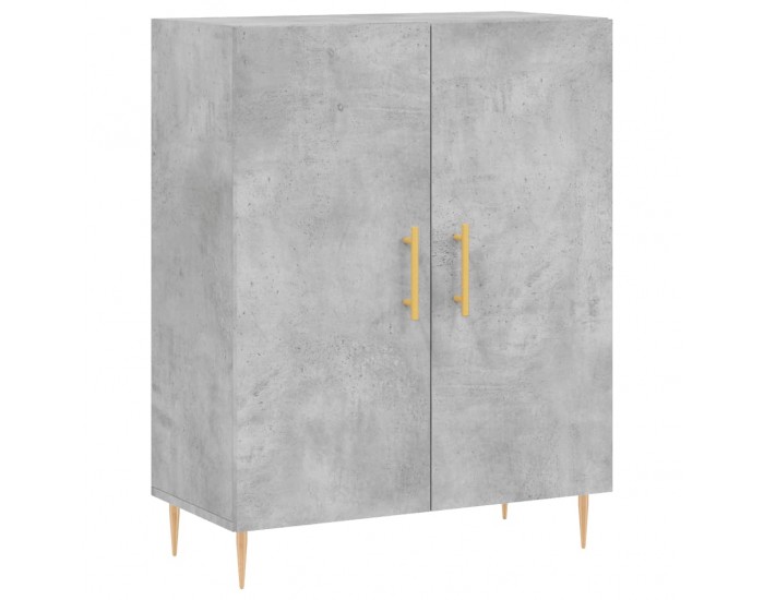 Sonata H Висок шкаф, бетонно сив, 69,5x34x180 см, инженерно дърво