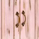 Sonata H Сайдборд, светлорозов, 110x35x70 см, мангово дърво масив