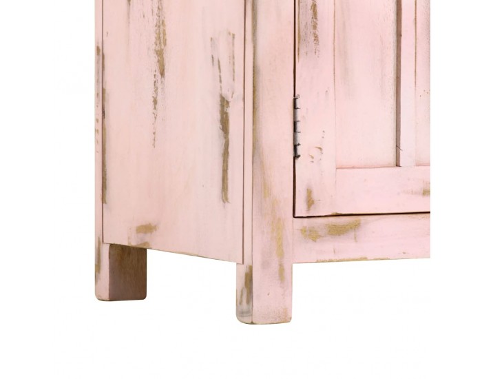 Sonata H Сайдборд, светлорозов, 110x35x70 см, мангово дърво масив