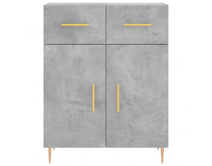 Sonata H Висок шкаф, бетонно сив, 69,5x34x180 см, инженерно дърво