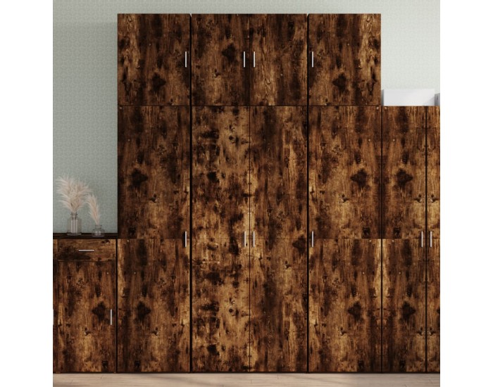 Sonata H Висок шкаф, опушен дъб, 80x42,5x249 см, инженерно дърво