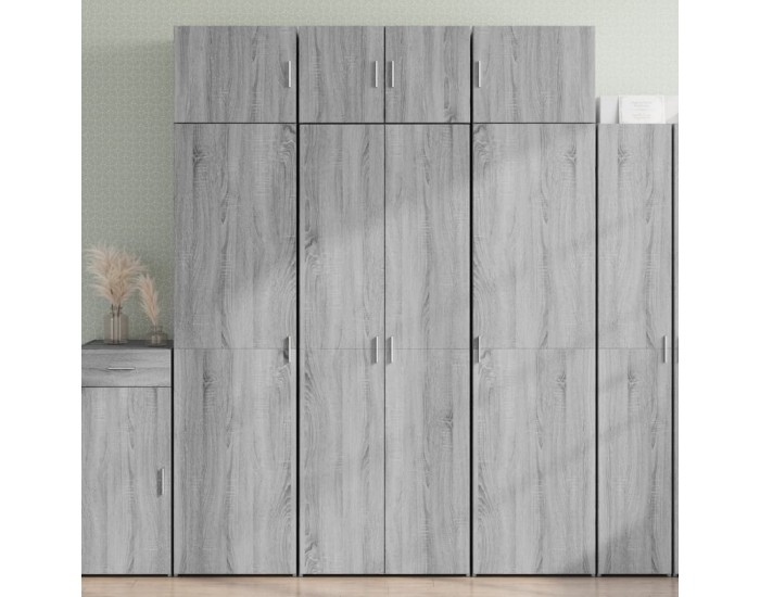 Sonata H Висок шкаф, сив сонома, 70x42,5x185 см, инженерно дърво