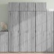 Sonata H Висок шкаф, сив сонома, 70x42,5x185 см, инженерно дърво