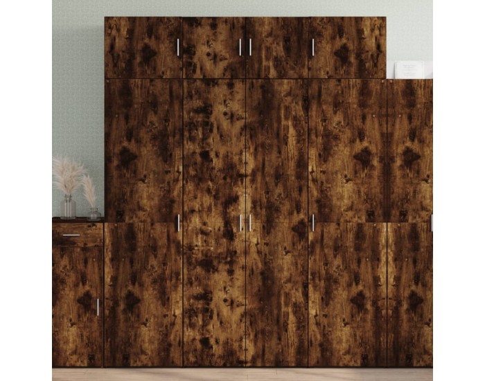 Sonata H Висок шкаф, опушен дъб, 80x42,5x185 см, инженерно дърво