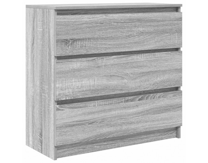 Sonata H Сайдборд, сив сонома, 80x35x76 см, инженерно дърво