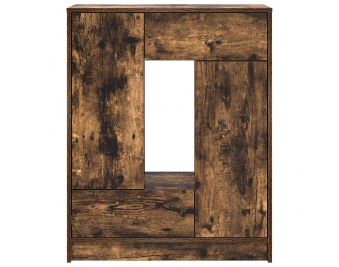 Sonata H Бюфет с чекмеджета и вратички, опушен дъб, 73x31x90 см