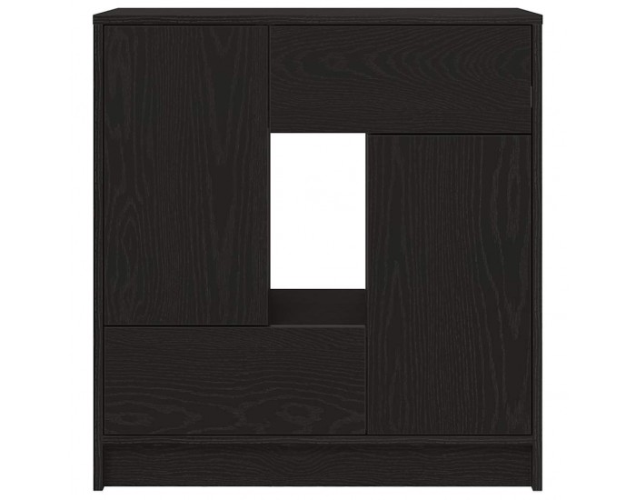 Sonata H Бюфет с чекмеджета и вратички, черен дъб, 70,5x34x74,5 см