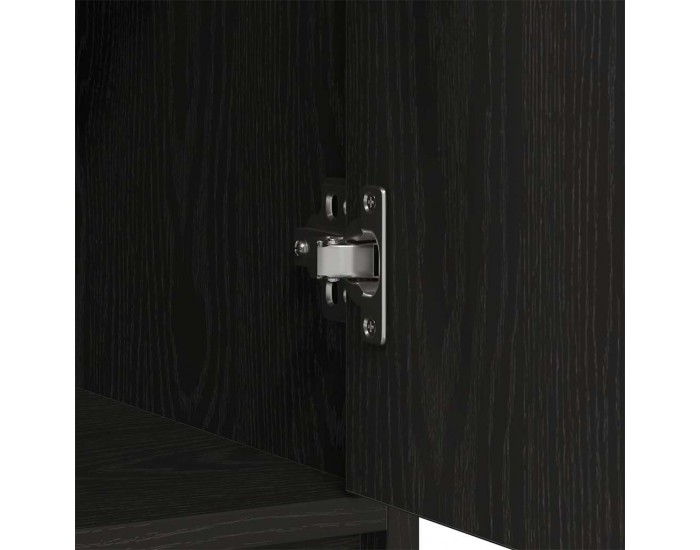 Sonata H Бюфет с чекмеджета и вратички, черен дъб, 70,5x34x74,5 см