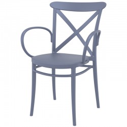 Стол Крос XL тъмно сив - Grădină