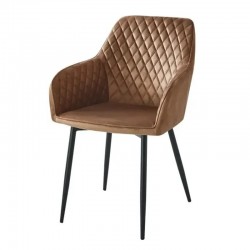 Стол АМ-7851-3 кадифе капучино - Scaune de dining